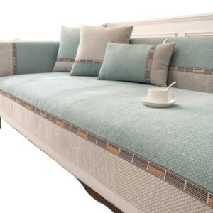 Alternative view of Modern Minimalist Non-Slip All-Season Chenille Sofa Cover Cushion